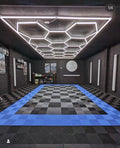 Car Wash Detailing Ceiling Light for Car Shop and Garage Hexagonal Honeycomb Light Garage Linear Lights