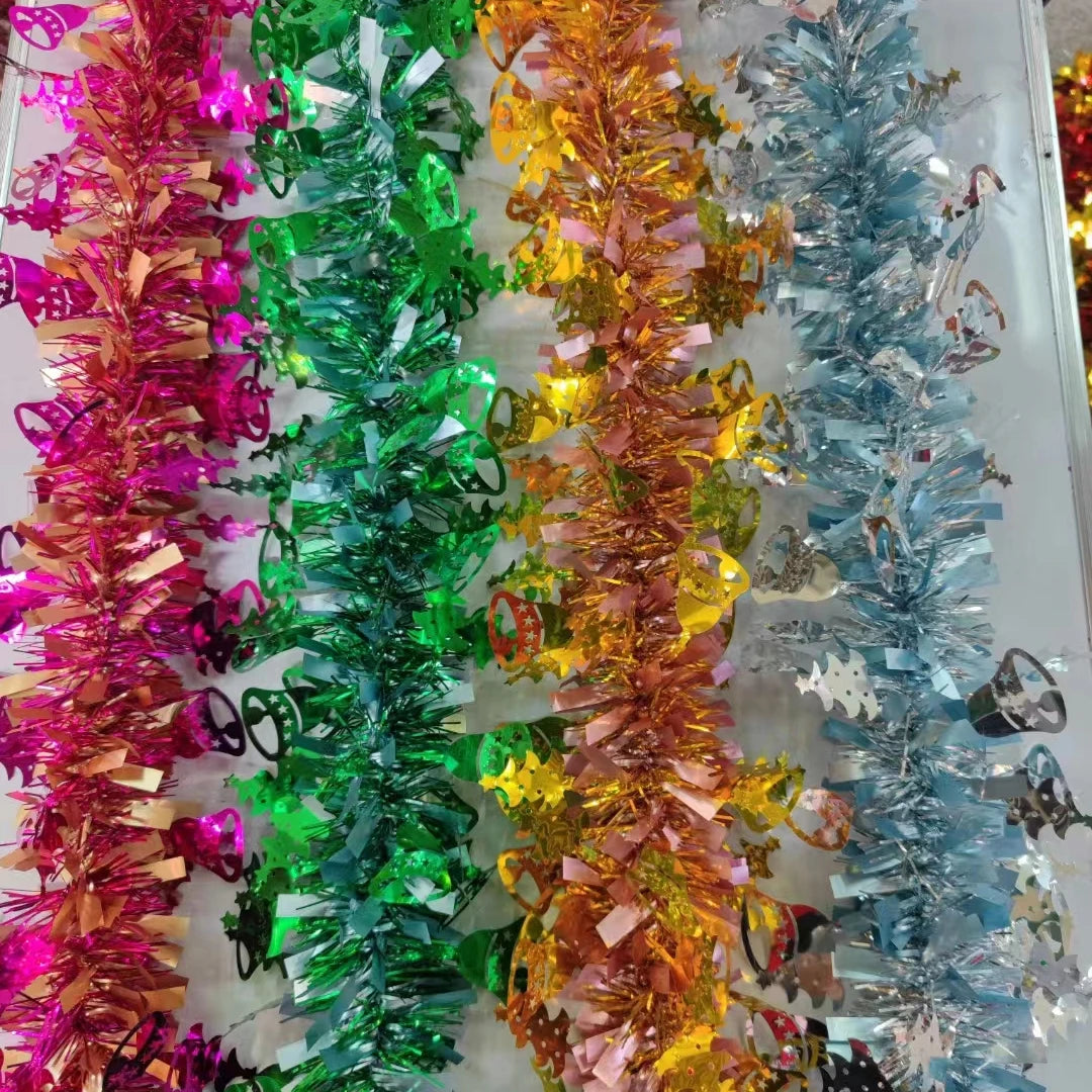 CRAZY HAPPY FC-0099 Valentine's Day Tinsel Garland Decoration Shiny Hanging Metallic Foil Ornaments