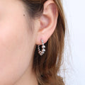 Chris April 316L Stainless Steel PVD Plated Beads Hoops Earrings for Women