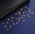 Custom DIY Name Necklace with Trendy Ting Letter Charms Gold and Stainless Steel 8mm for Party Gifts