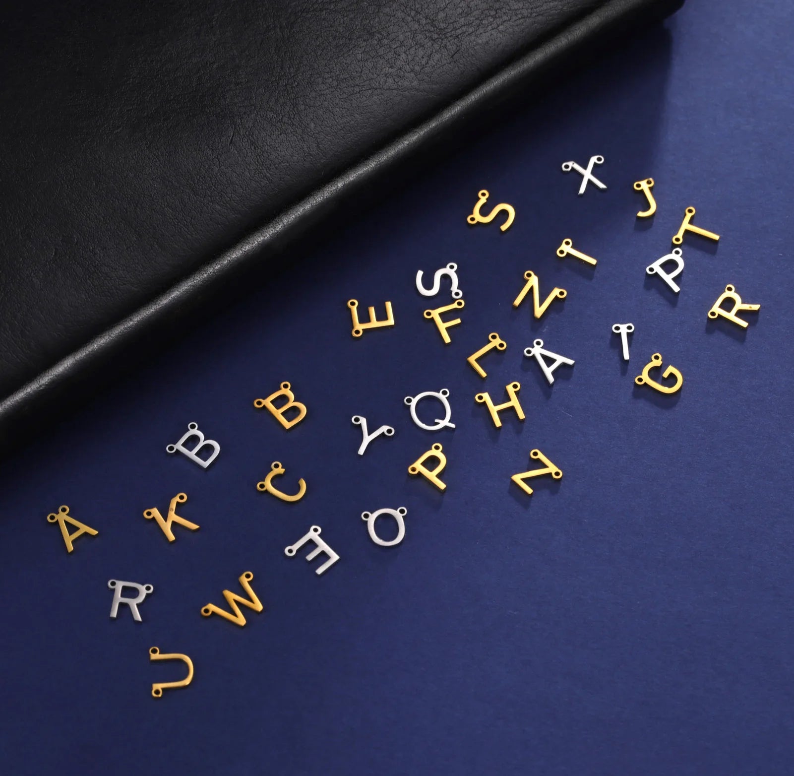 Custom DIY Name Necklace with Trendy Ting Letter Charms Gold and Stainless Steel 8mm for Party Gifts