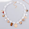 2025 New Arrival Fashion Jewelry Baroque Fashion Multi-element Insect Heart Pearl Bead Collarbone Chain Vintage Pearl Necklaces