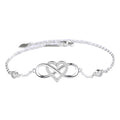Wholesale S925 Sterling Silver Adjustable Infinity Bracelets for Women Fashionable Friendship Bangles for Weddings & Gifts