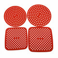 Custom Reusable Air Fryer Liners Non-Stick & Easy to Clean Silicone Air Fryer Mats