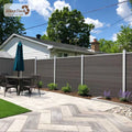 Mexytech Wpc Garden Fence With Aluminium Post Strong System