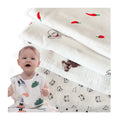In Stock 100% Cotton Many Print Pattern Double Layer Crepe Gauze Muslin Fabric for Children Clothing