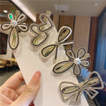 2022 Summer Beauty Stock Pearl Bow Hair Pins Women Star Rhinestone Alligator Hair Clip