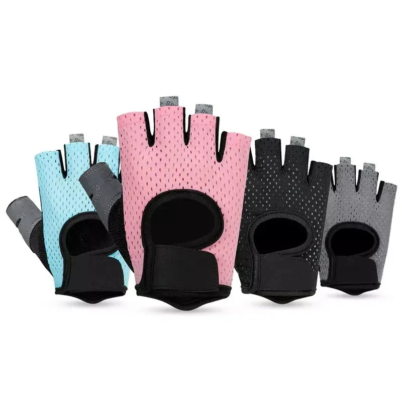 Anti-slip Breathable Workout Fitness Custom Weightlifting Half Finger Unisex Sports Gym Gloves