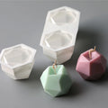 2024 Hot Selling New Eight-sided Multilateral Diamond Ball Silicone Mold Diy Candle Mold for Candle Making