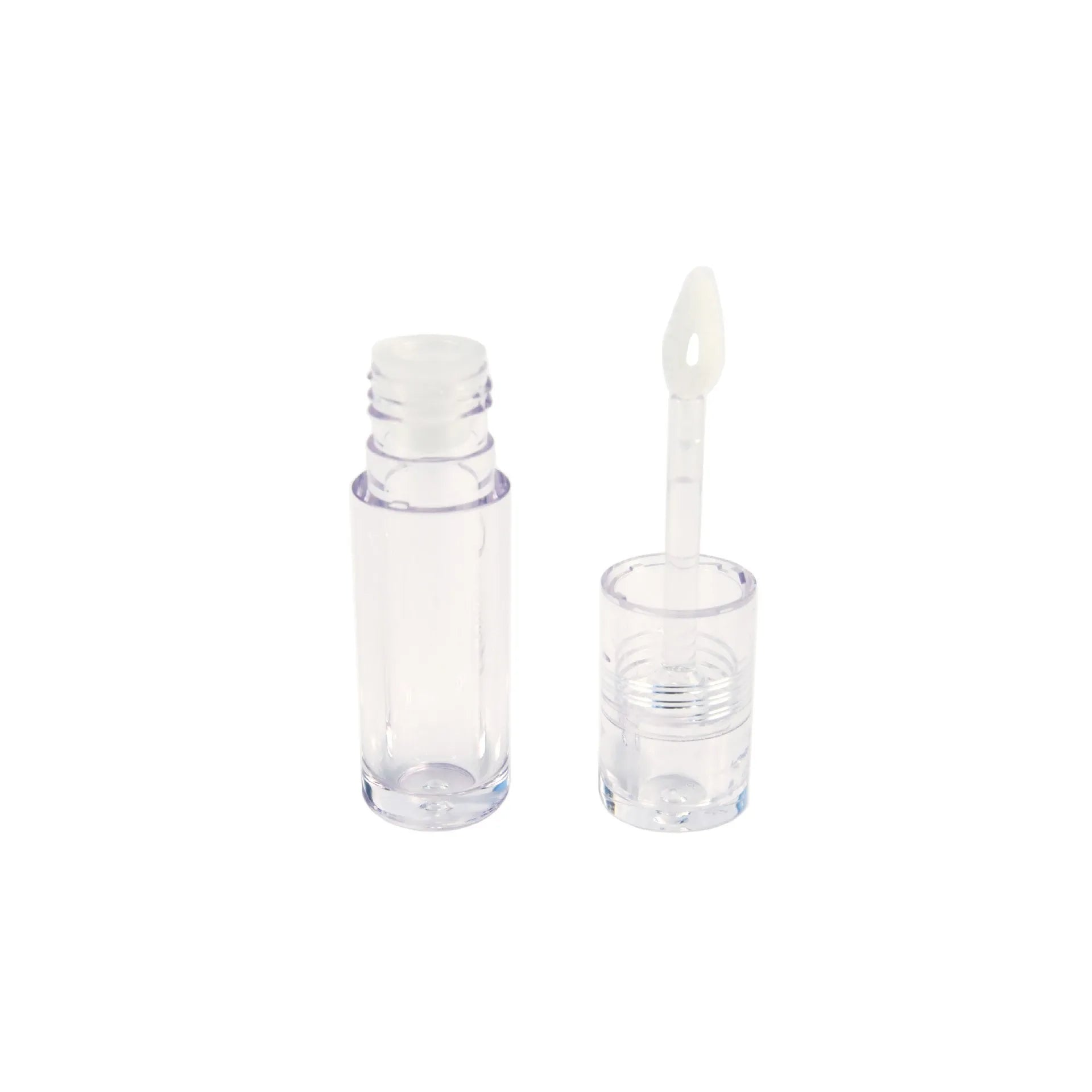Wholesale Cute Purple pink Plastic Custom Liquid Lipstick Lipgloss Wands Tube with Mirror 3ml square Empty Lip Gloss Tubes