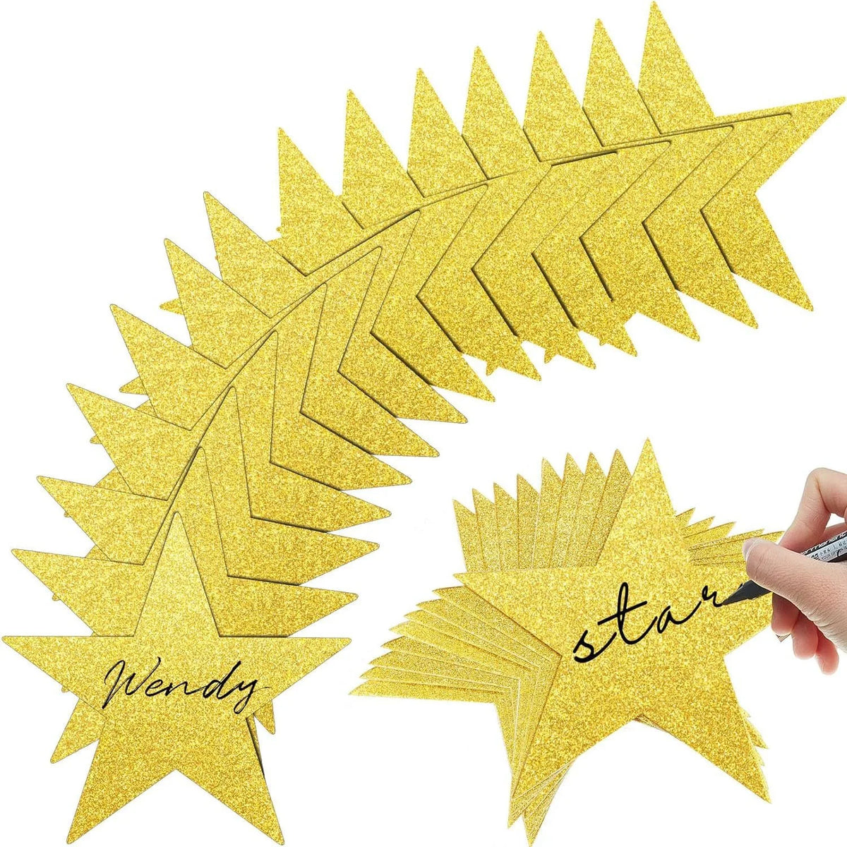 Wholesale Large Gold Star Cutouts Double Printed Paper Stars Decoration Red Carpet Party Supplies for Wedding Movie Night Party MegaBDM