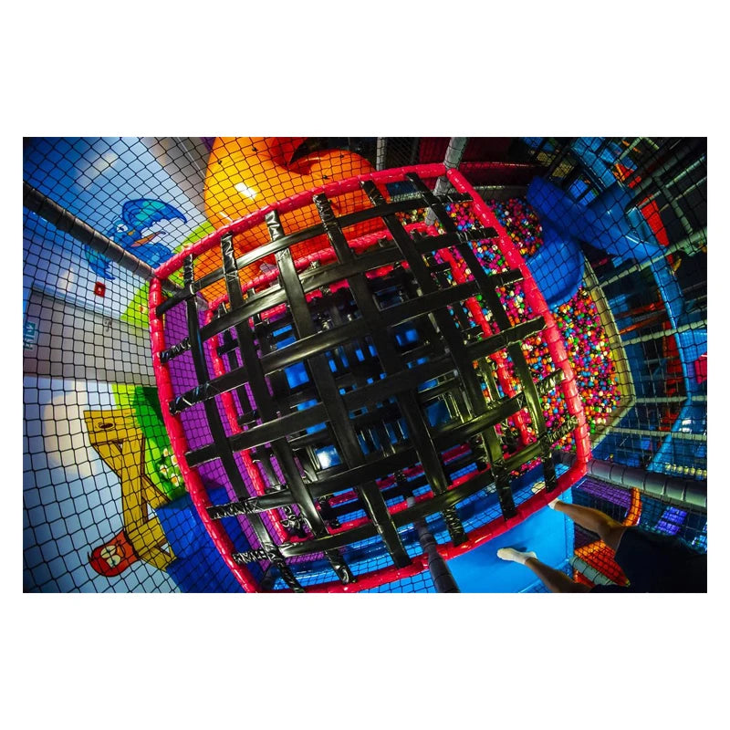Hanlin Indoor Spider Tower Trampoline Park with High Strength Galvanized Steel Frame Over 6m Clear Height Customizable Size