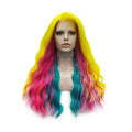 Celebrity Body Wave Transparent Synthetic Lace Front Hair Highlighted Color  Lace Front Wig Cosplay Futura  Synthetic Wig