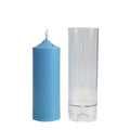 DIY 1 Piece Conjoined Non-stick Eco-Friendly Clear Plastic Reusable Taper Candle Mold Cylinder Pillar Candle Mould Making