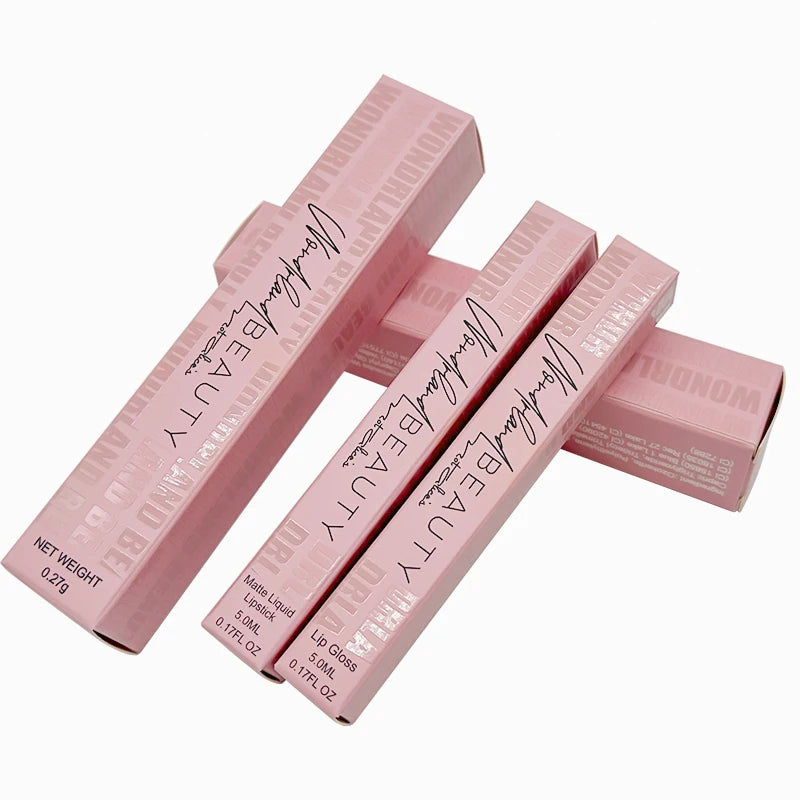 Lip Lipstick Lip Gloss Tubes with Custom Packaging Lipstick Box