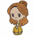 2.6 Inch Iron-On Eco-Friendly High Embroidery Patch for Clothing Bags Brown Hair Girl Design Nonwoven Felt Fabric Cachorro