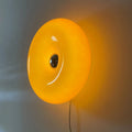 s Orange LED Pendant Lamp Glass Mushroom Light Art for Home Office Bedside Living Room Wall Lamps