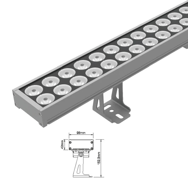 Rgb Lighting Led Light Bar Wall Washer Stage Light Waterproof Comme8mm 12v 400leds 3000k DC 12V 90 IP68 Building 16 IC/ Piece