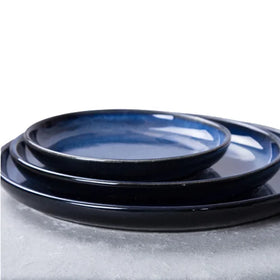 New Style Restaurant Ceramic Dinnerware Set Deep Disc Pizza and Pasta Plate for Western Food Dining