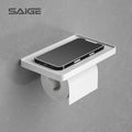 Saige Wall Mount Tissue Toilet Paper Holder Toilet Paper Holder With Shelf