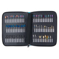Professional 72-Count Nail Drill Set with Carbide Russian Manicure Bit 72 Drill Bit Bit Set for Nail Supplies