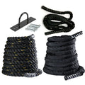 Home Gym Heavy Jump Rope 1-50mm Polyester Battle Ropes 25-30feet to 40-50feet 1-1.5-2 Inch Variants