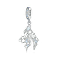 Custom Betta 3D Sorority Designer Inspired Zircon Bezel Setting Sterling Silver Party Pendants & Charms