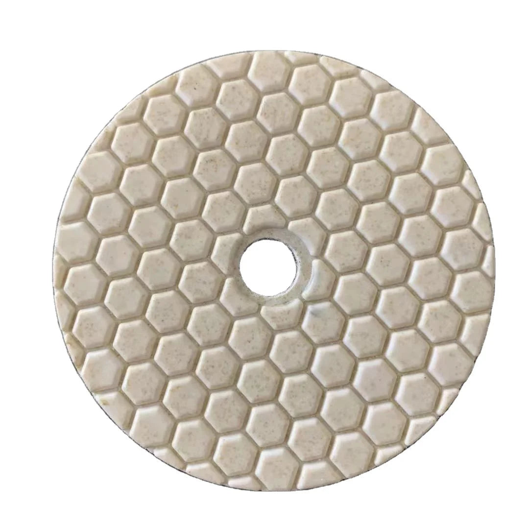 4inch 100mm Top Quality Hot Press Dry Polish Pads for Granite Marble Quartz