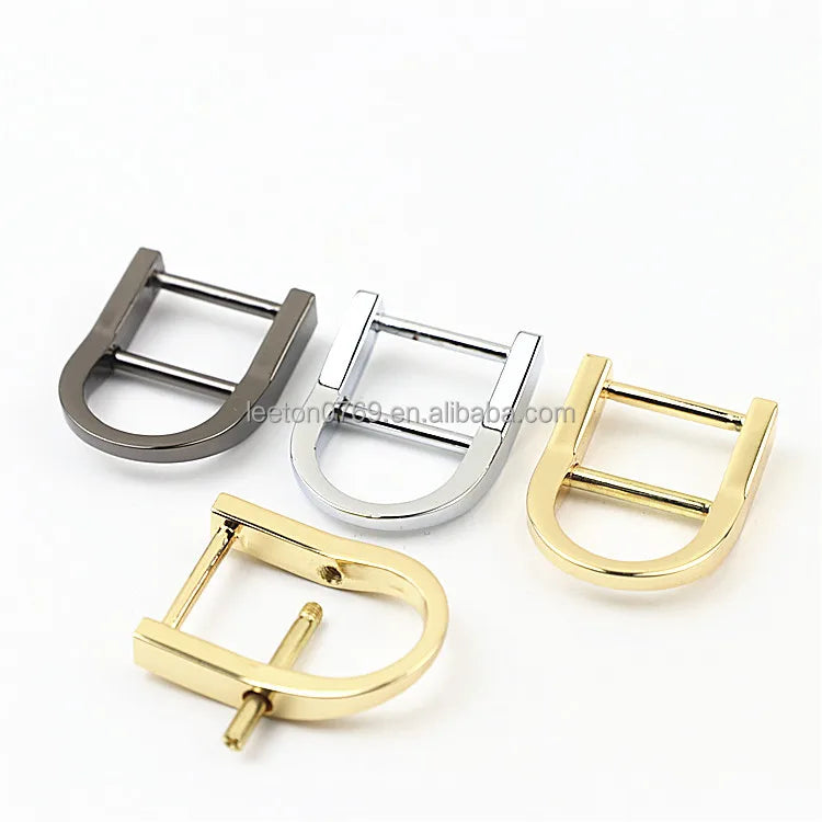 Stock Supply 18mm 3 Colors Good Quality Metal Removable D Ring Buckle for Leather Bag