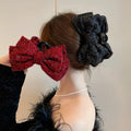 New Korean Butterfly Knot Hair Claw Fashion Exquisite Black Hair Shark Clips Women Large Versatile Hair Claw Accessories