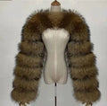 2022 Hot Selling Custom Long Real Fox Fur Sleeves for Women Fashion Soft Arm Waterproof Hip Hop Style with Polyester Lining