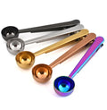 Food Grade Metal Copper Brass Gold Spoon 304 Stainless Steel Coffee Measuring Spoon/scoop with Bag Clip