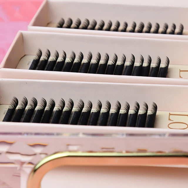 Premium 0.15mm 3D CC D DD J LC LD M Curl Velvet Eyelash Extension Supplies Dark Matte Mink Premade Premium Cashmere Lash