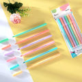 Macaron Highlighter Eye Color Soft Head Wash Flash Creative Kawaii Graffiti Pen DIY School Supplies Pen Brush 6 Colors
