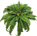 Artificial Boston Fern Plants Bushes Faux Plants Shrubs Greenery UV Resistant for House Office Garden Indoor Outdoor Decorations