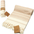 100% Organic Cotton & Organic Dye Prewashed Diamond Weave Eco Friendly Beach Towels Stripe Turkish Beach Towel