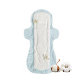 OEM Natural Pure Silk Sanitary Napkin Soft Night Absorbent Cotton Pads Breathable and Super Absorbency Disposable 240mm Size