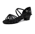 Factory Wholesale Women's Professional Latin Ballroom Salsa Dance Shoes with 3/5/7cm Heel for Girls
