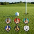 Funny Middle Finger Golf Ball Marker with Magnetic Hat Clip Unique Novelty Metal Gag Gift for Men Tournament