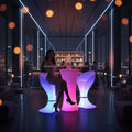 110cm Plastic LED Light-Up Garden Set Patio Illuminated Outdoor Lounge Glow Furniture for Home Bar & Hotel Use