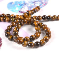 Round Semi-Precious Tiger Eye Agate Stone Gemstone Beads for Jewelry Making Gemstones Loose Bead