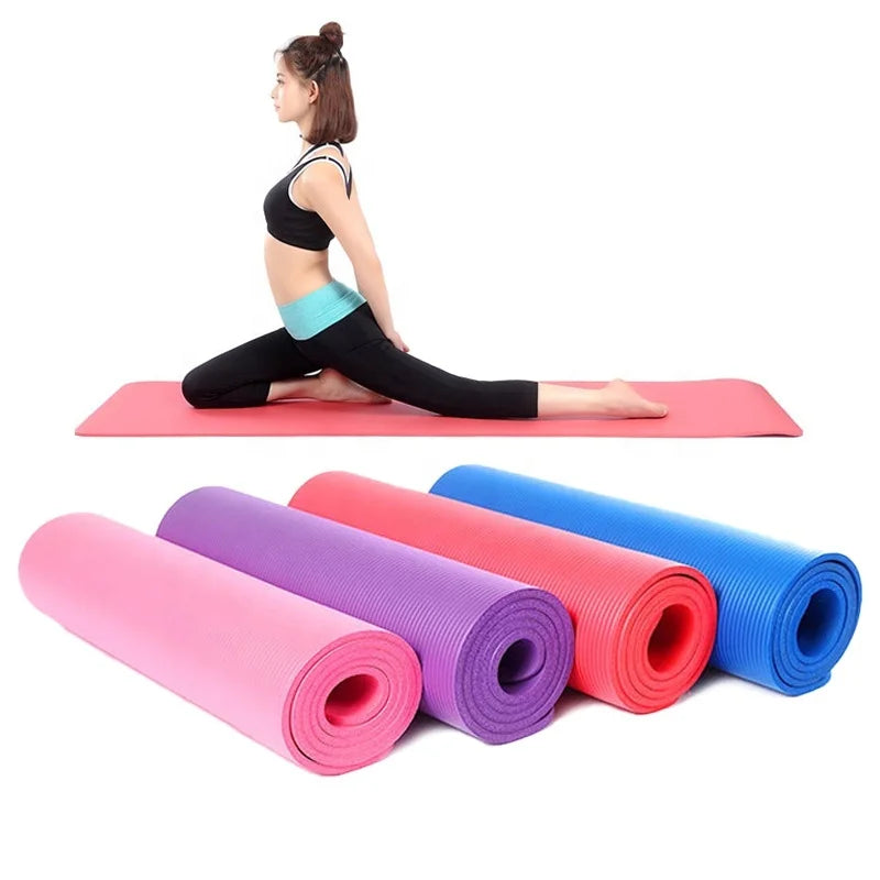 Yoga Mat Nbr Non slip Custom Cork Fitness Exercise Tpe Mat Eco Friendly High Quality NBR Yoga Mat