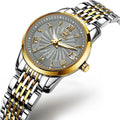 OLEVS 6630 OEM Reloj Women Top Brand Luxury Ladies Dress Fashion Wristwatch Mechanical Elegant Stainless Steel Mens Wrist Watch