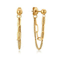 Milskye Fashion Fine Jewelry for Women 2024 14k Gold Plated 925 Silver Chain Earrings