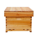 10 Frames Beekeeping Equipment One -Layer Tool Wax-Coated Cedar Wooden Bee Hive