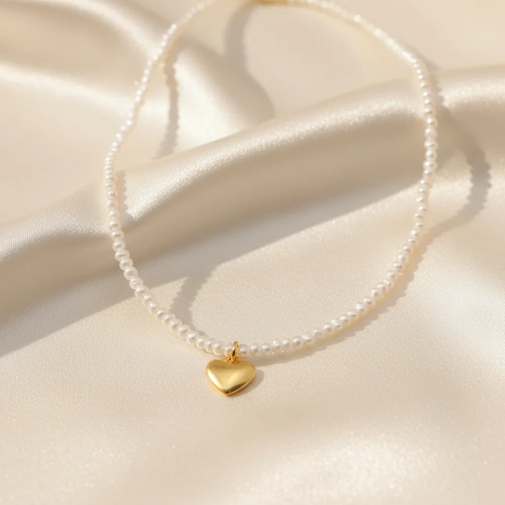 Luxury Natural Freshwater Pearl Necklace with Natural Pearl  Chain for Women Hypoallergenic Light Jewelry Gift