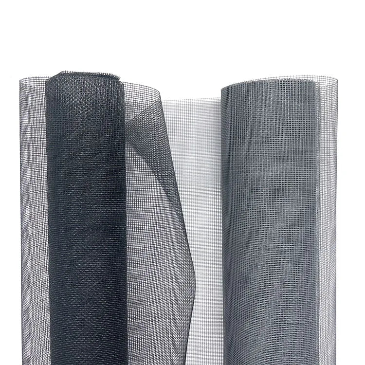 Wholesale Modern Roll up 18*16 Mesh Fiberglass Window Screen Mesh Anti-Fly Insect Net with 10 Year Lifespan for Windows & Doors