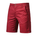 Man Shorts Summer Cotton Middle Waist Male Luxury Casual Business Men Shorts Printed Beach Stretch Chino Classic Fit Short Homme