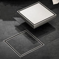 2-in-1 4 Inch Square 304 Stainless Steel Shower Kitchen Floor Drain Tiled Insert Grate Strainer Bathroom Hotel Waste Management