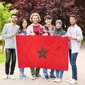 Custom Morocco Moroccan Flag Football Team Flags Fan Body Flag Morocco Players Waving Flags at a Football Match